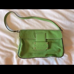 Green leather Kate Spade small handbag